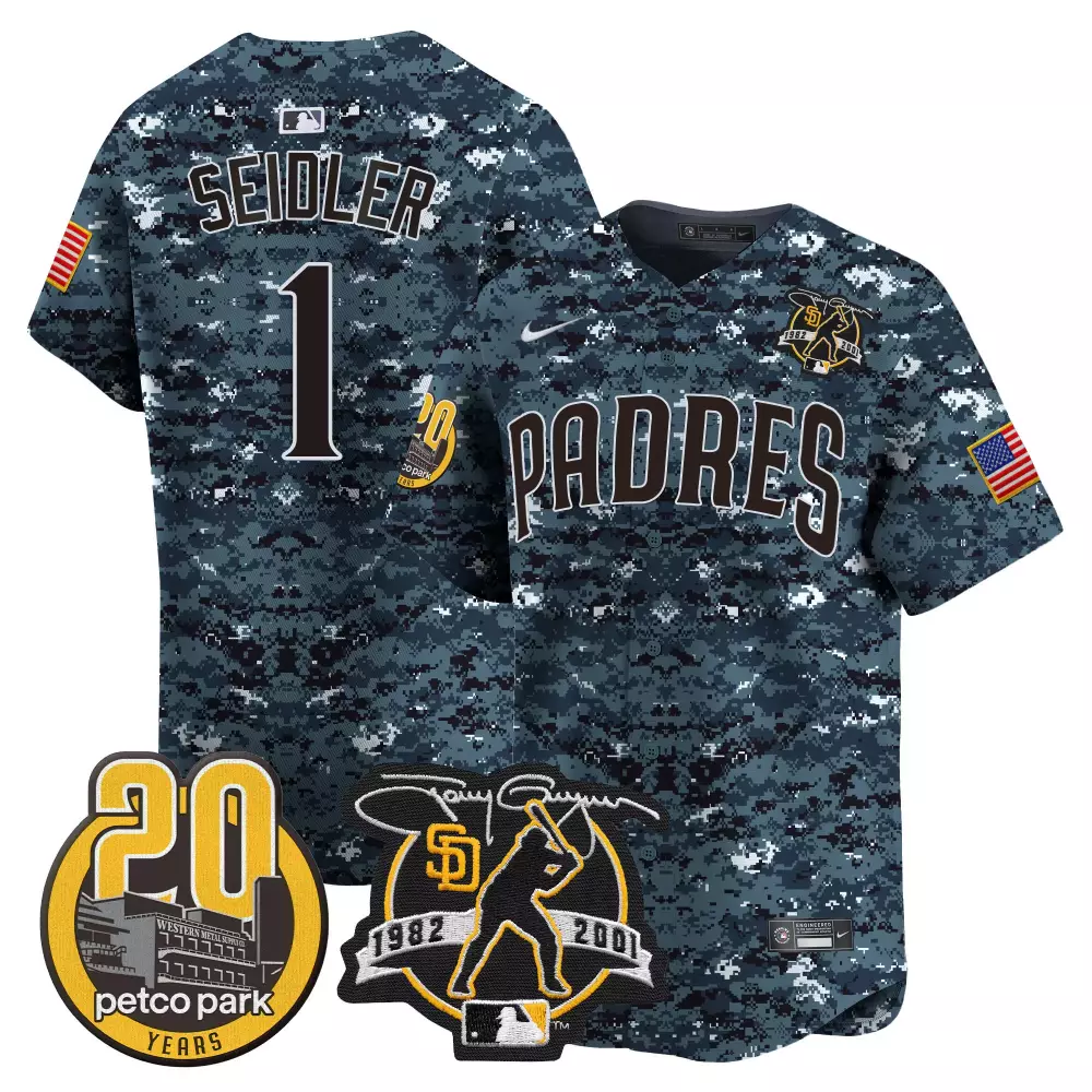 USMC Patch Padres Navy Jersey | Women's Vapor Premier Limited Edition | Fan Gear for Men, Women & Youth