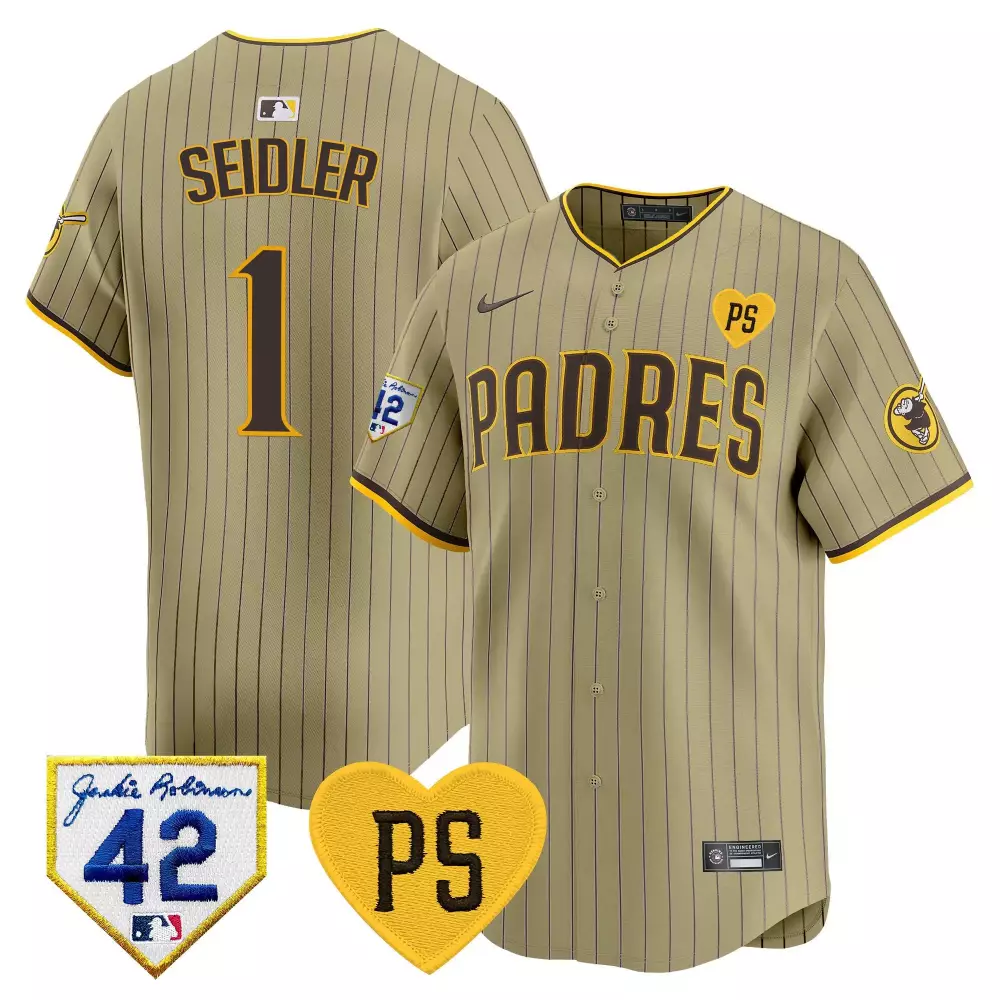 peter seidler tan mens san diego padres 2024 for peter robinson patch vapor premier limited jersey all stitched