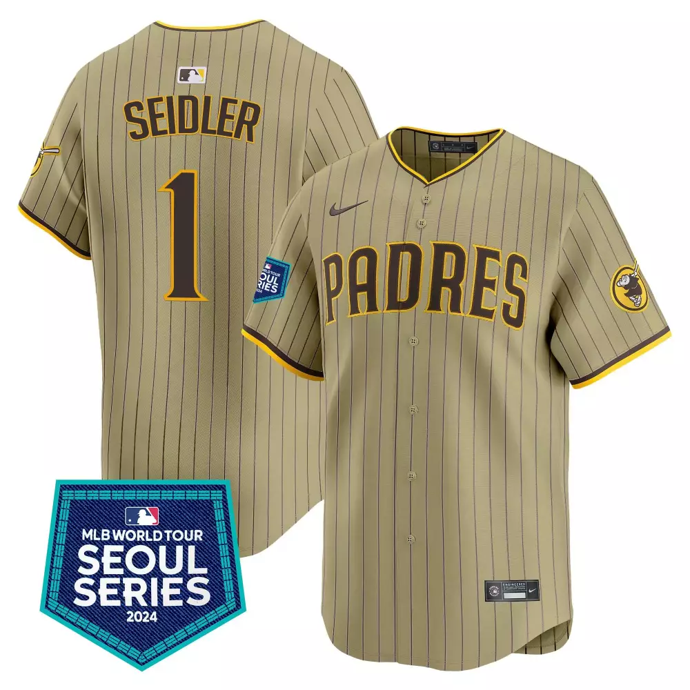 peter seidler tan mens san diego padres 2024 for peter robinson patch vapor premier limited jersey all stitched