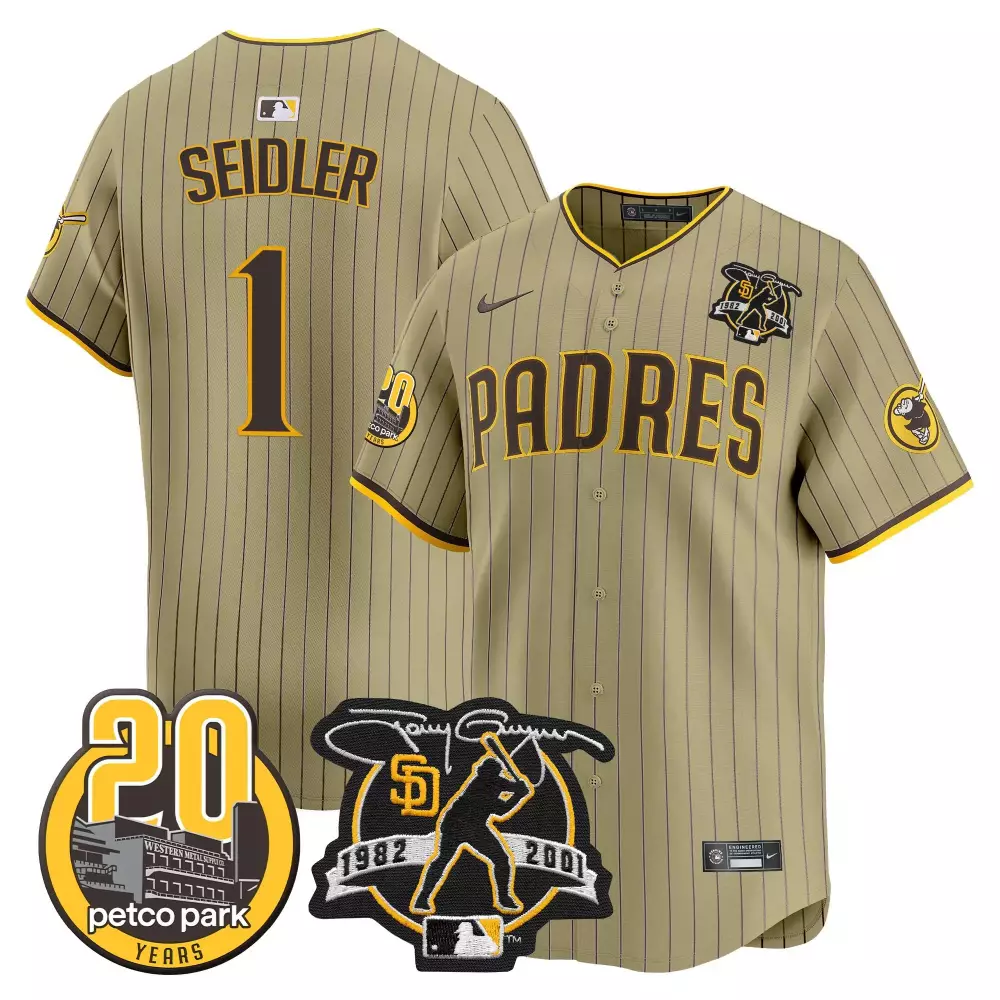 Tony Gwynn San Diego Padres 2024 Black Gold Vapor Premier Jersey | Limited Edition Stitched Fan Gear for Youth | For Youth