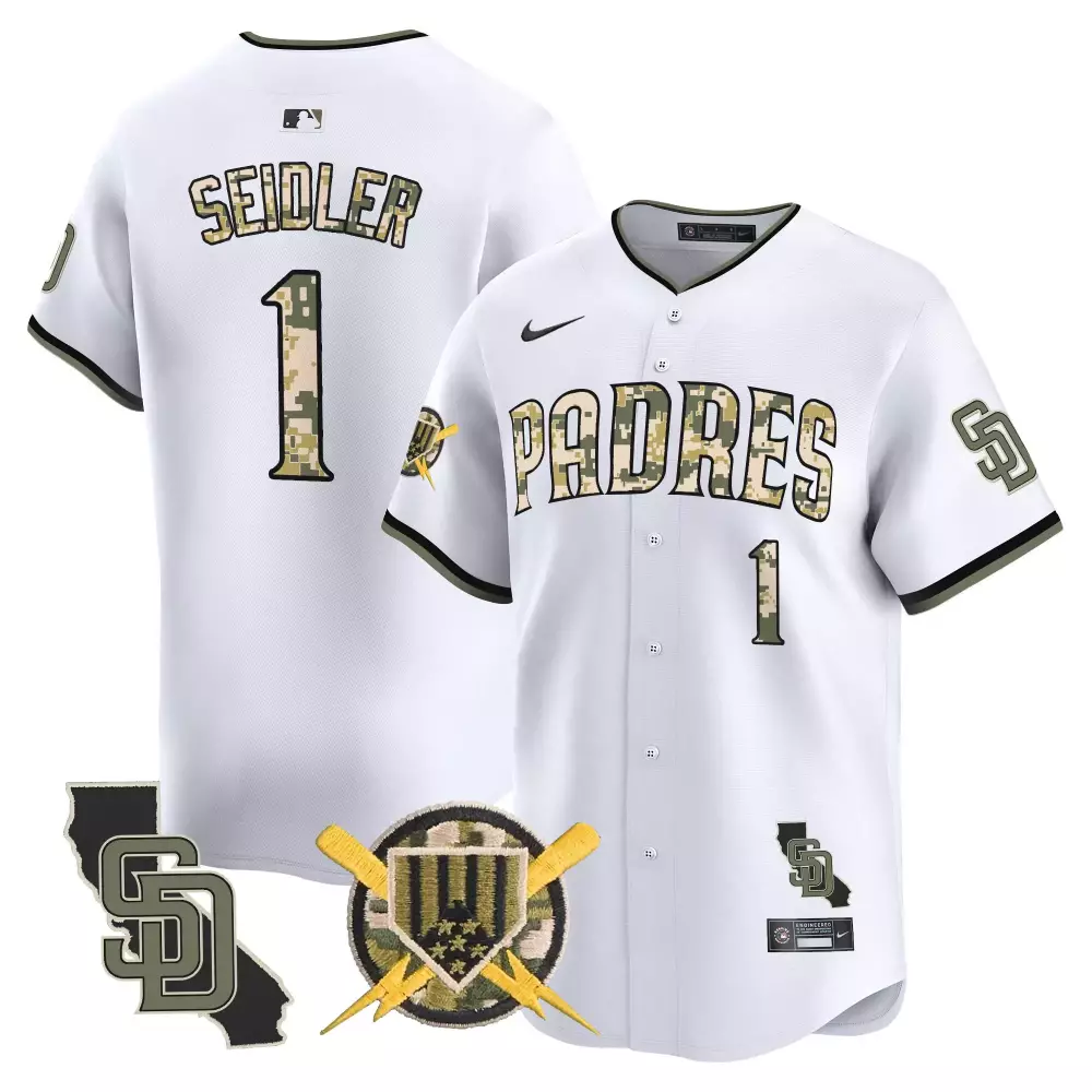 Armed Forces Day San Diego Padres White Jersey | Vapor Premier Limited Edition | Fan Gear for Men | For Men, Women & Youth