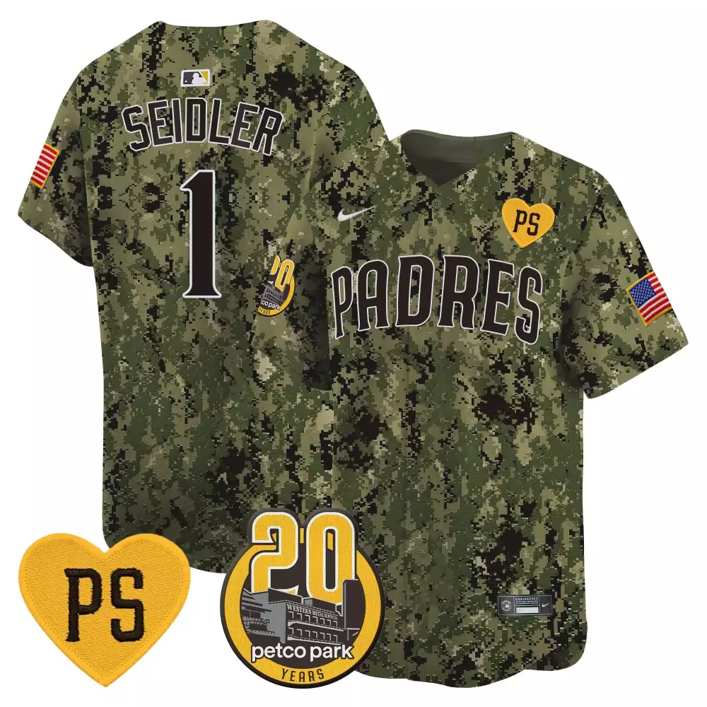 Peter Seidler White Women's Padres Tony Gwynn Petco Park 20th Patch Jersey | Stitched Vapor Premier Limited Edition | Fan Gear for Men, Women & Youth