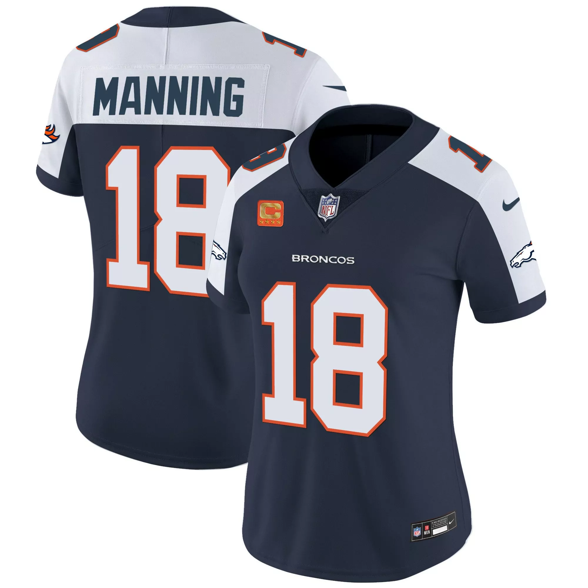 peyton manning navy alternate womens denver broncos vapor limited jersey all stitched