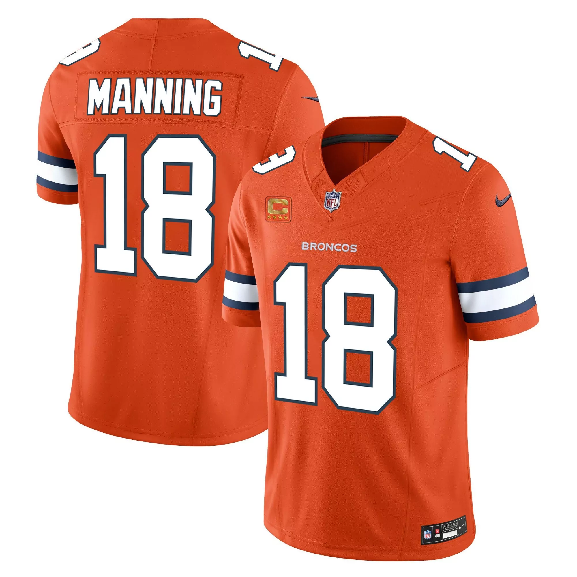peyton manning orange mens denver broncos vapor limited jersey all stitched