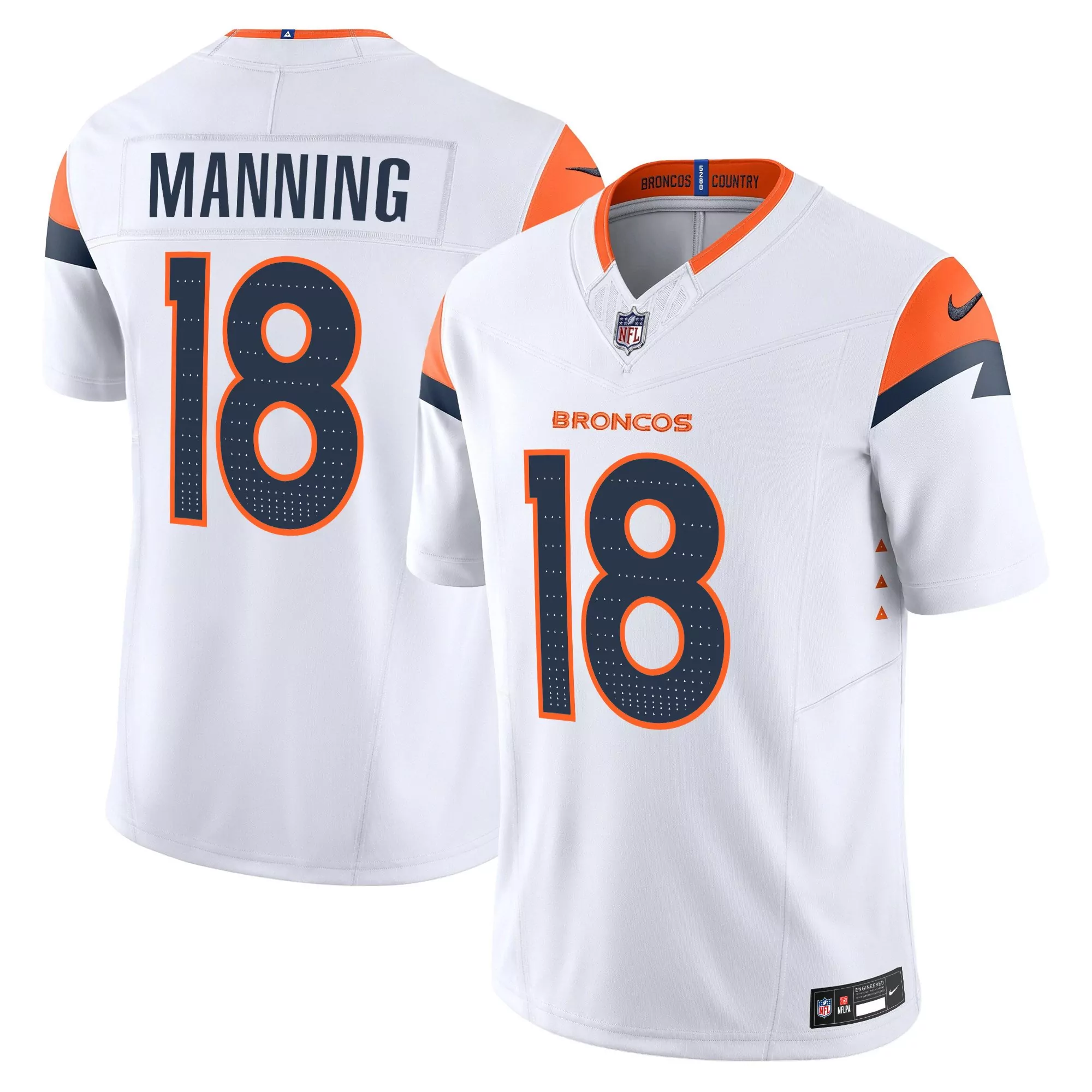 peyton manning white gold mens denver broncos gold vapor limited jersey all stitched