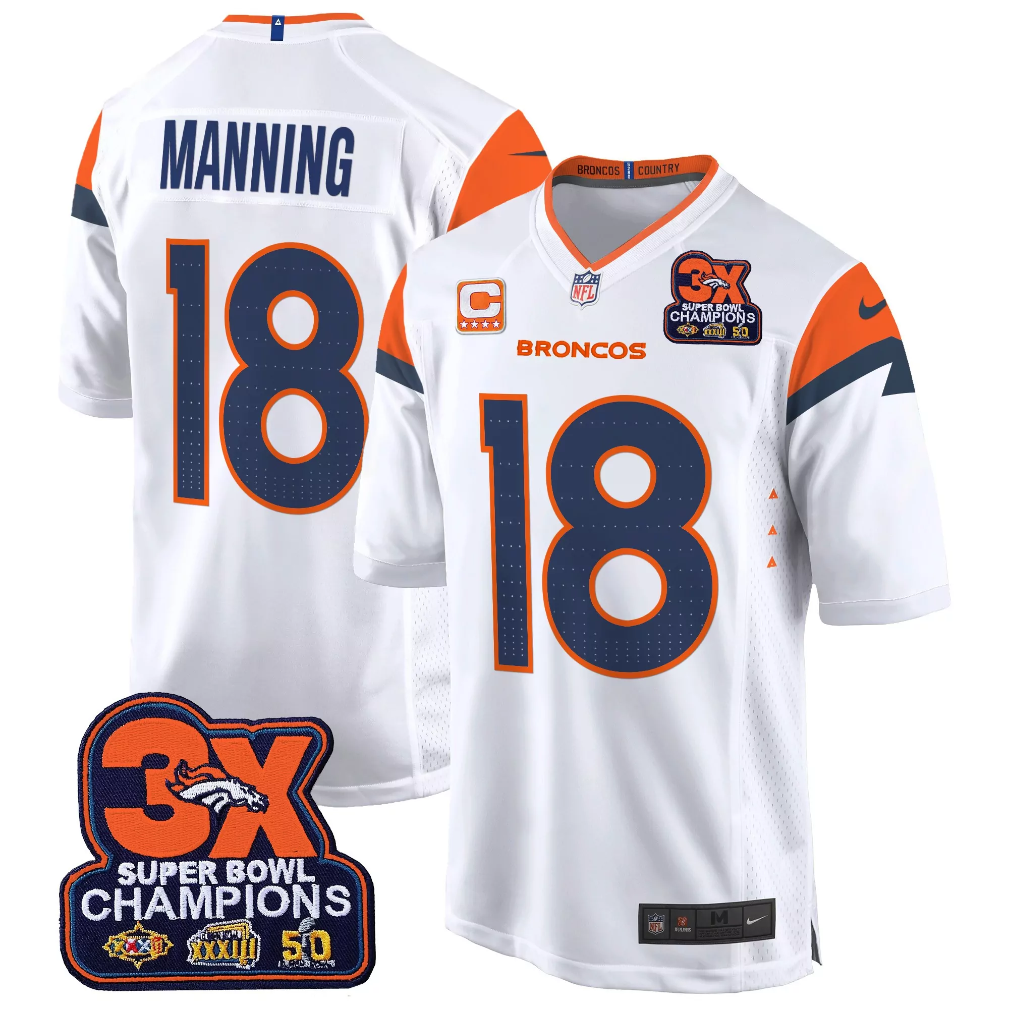 peyton manning white gold mens denver broncos gold vapor limited jersey all stitched
