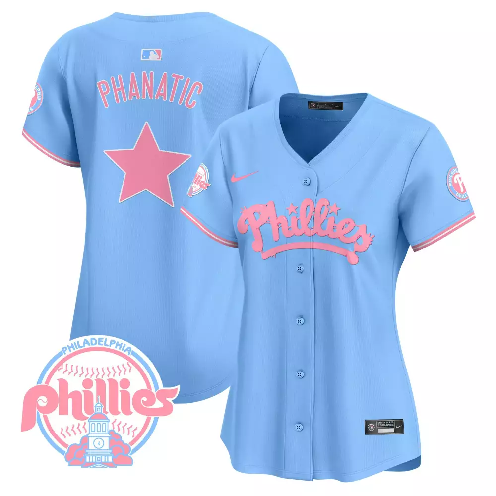 phanatic light blue unisex philadelphia phillies phanatic vapor premier limited jersey v2 printed