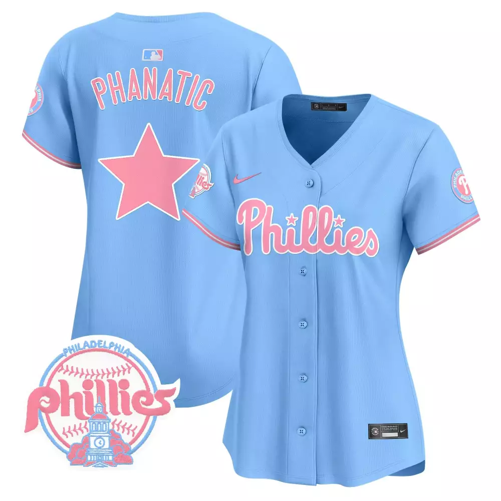 phanatic light blue unisex philadelphia phillies phanatic vapor premier limited jersey v2 printed