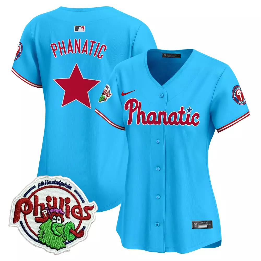 phanatic light blue unisex philadelphia phillies phanatic vapor premier limited jersey v2 printed