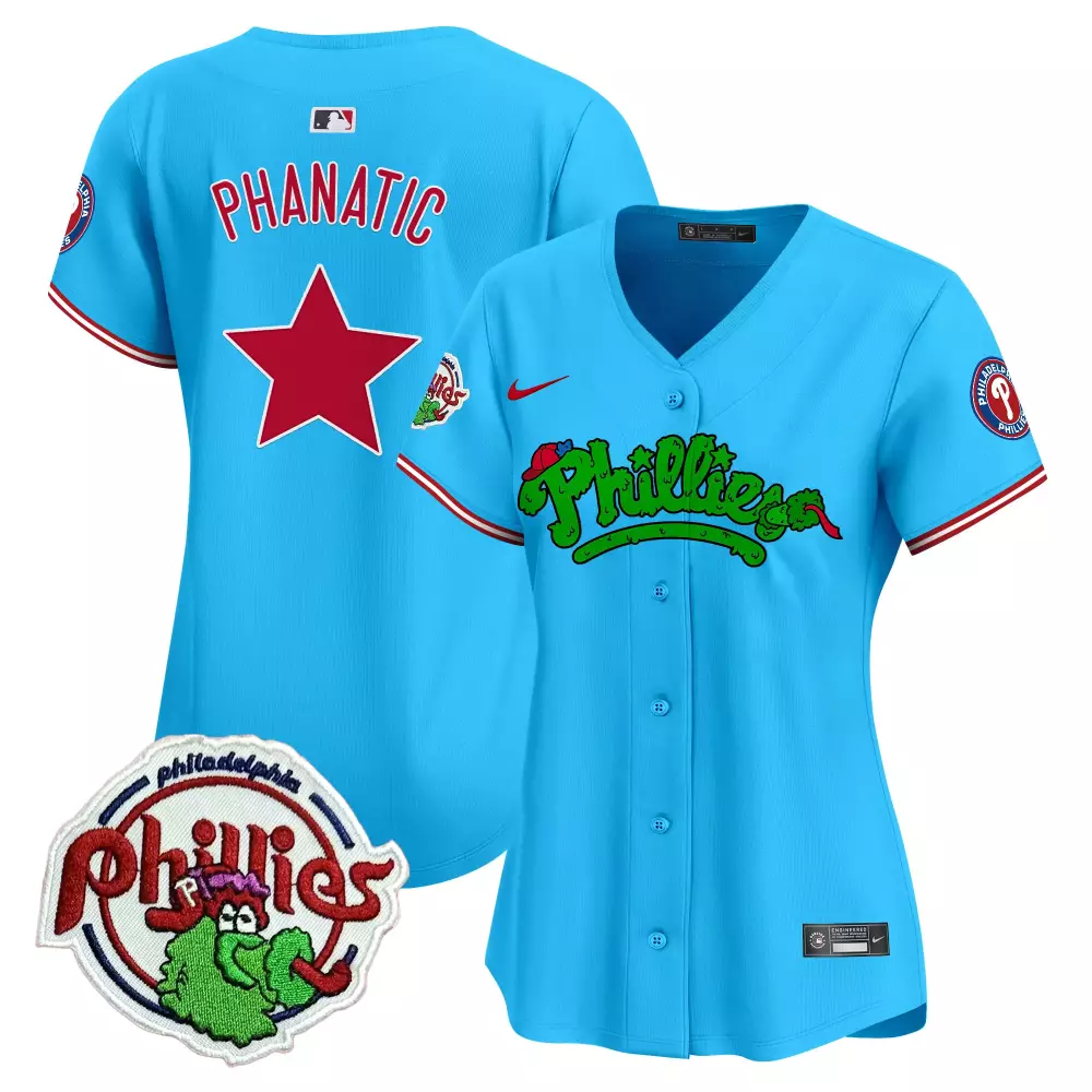 phanatic light blue unisex philadelphia phillies phanatic vapor premier limited jersey v2 printed