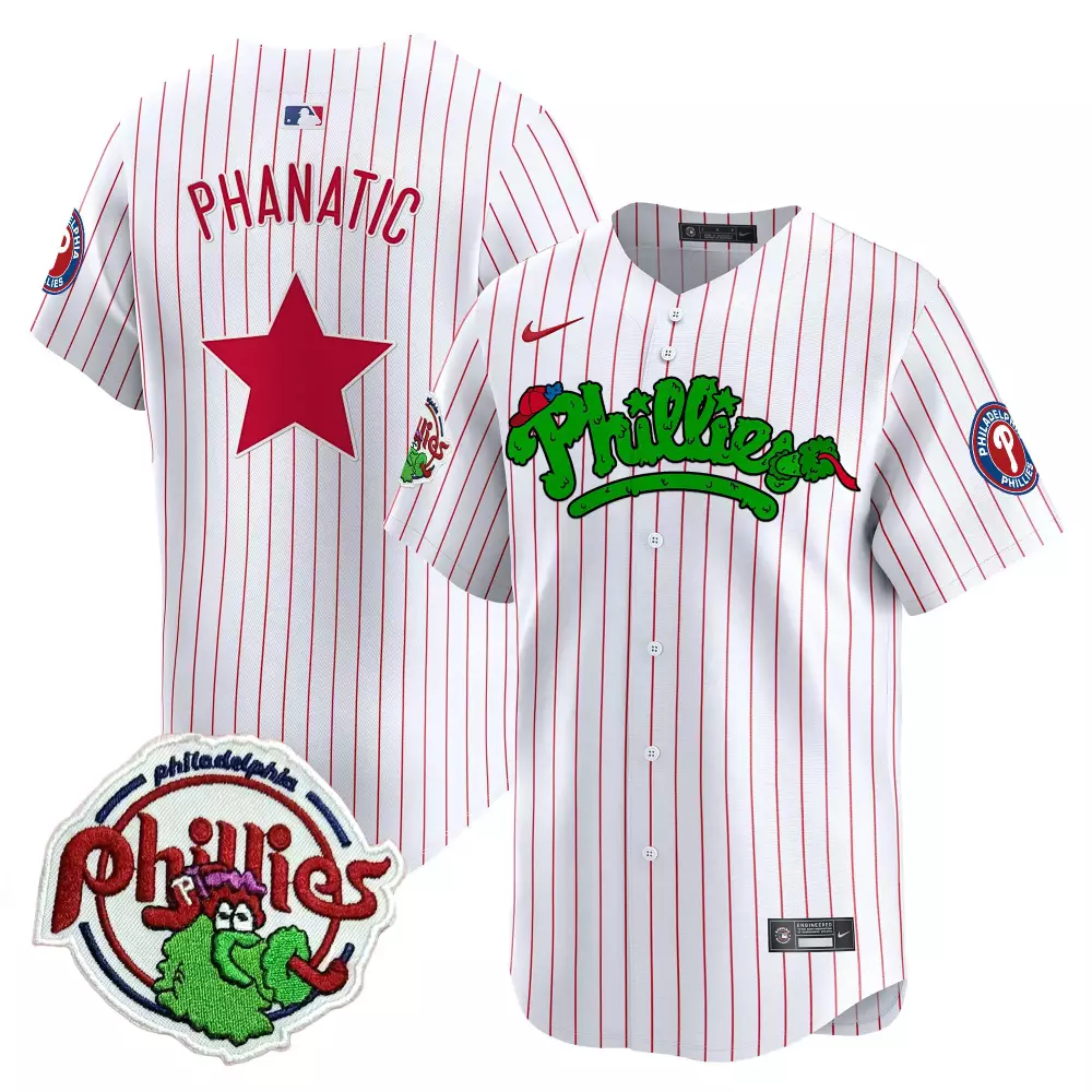 phanatic white pinstripe womens philadelphia phillies phanatic patch vapor premier limited jersey v2 all stitched