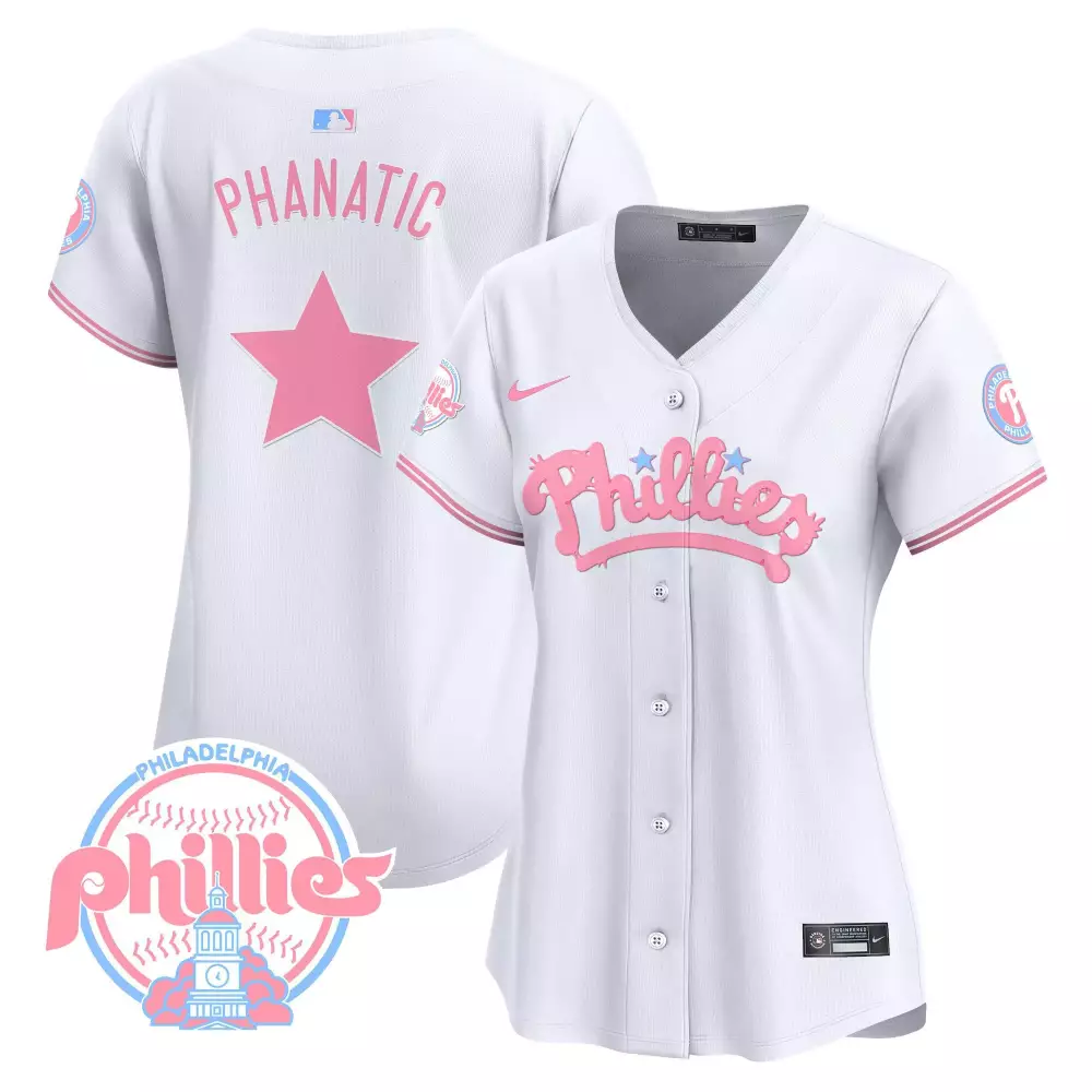 phanatic white unisex philadelphia phillies bubblegum pink vapor premier limited jersey v2 all stitched