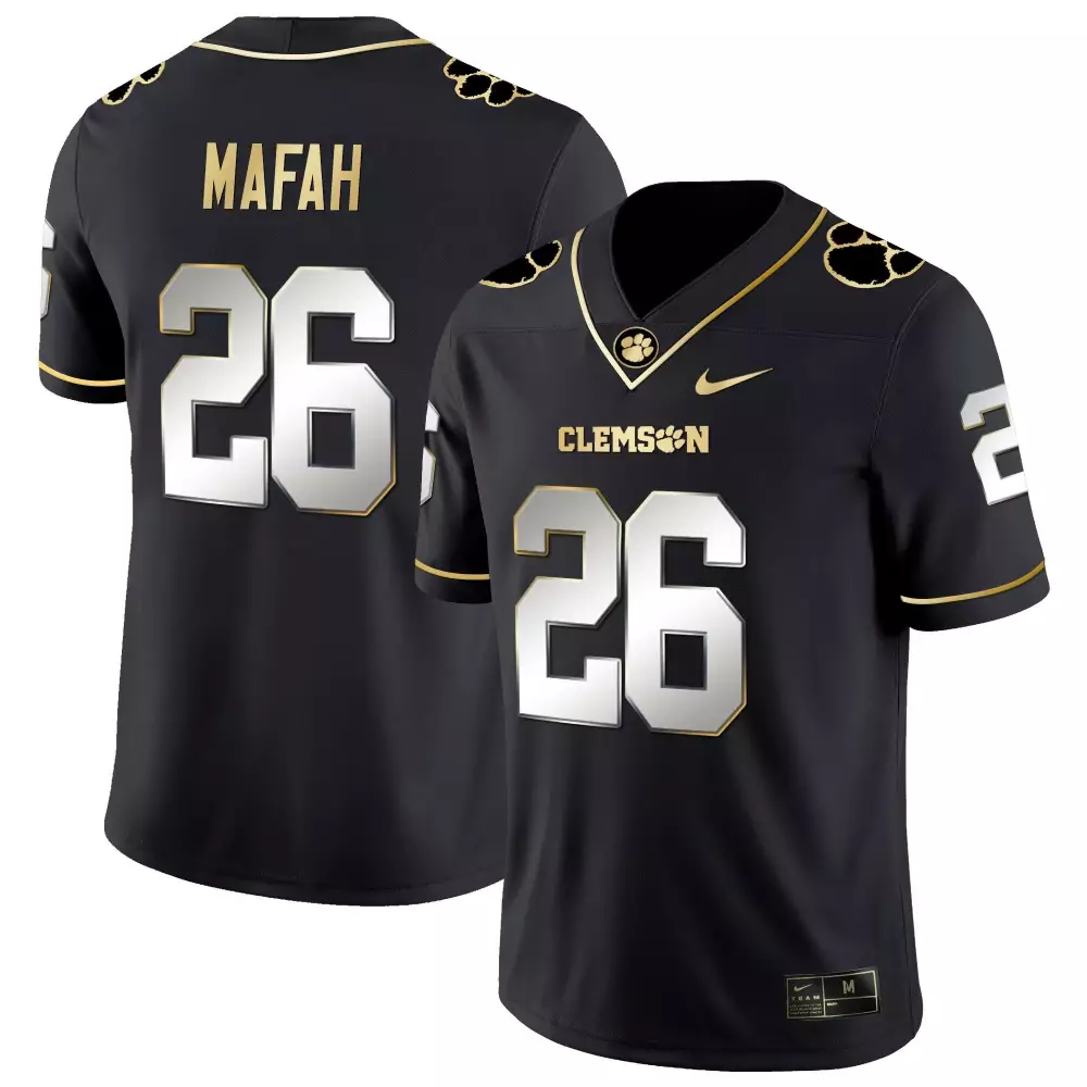 phil mafah black limited mens clemson tigers black limited orange jersey all stitched