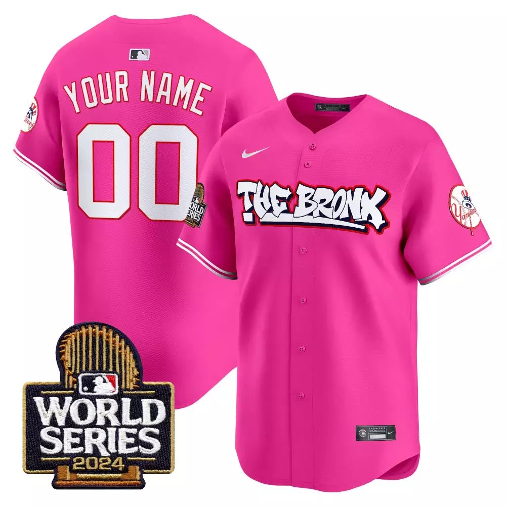 pink men new york yankees big pun vapor premier limited custom jersey v2 all stitched