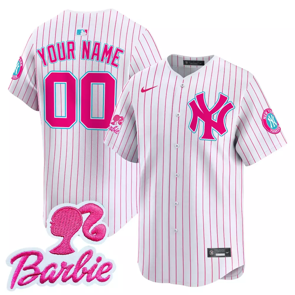 pink men new york yankees the bronx graffiti vapor premier limited custom jersey v4 all stitched