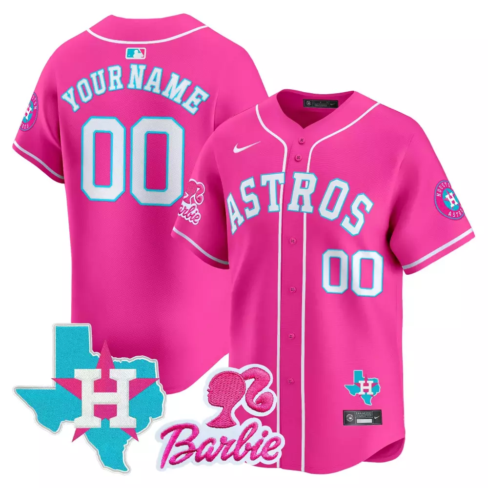 pink women houston astros bubblegum pink vapor premier limited custom jersey all stitched