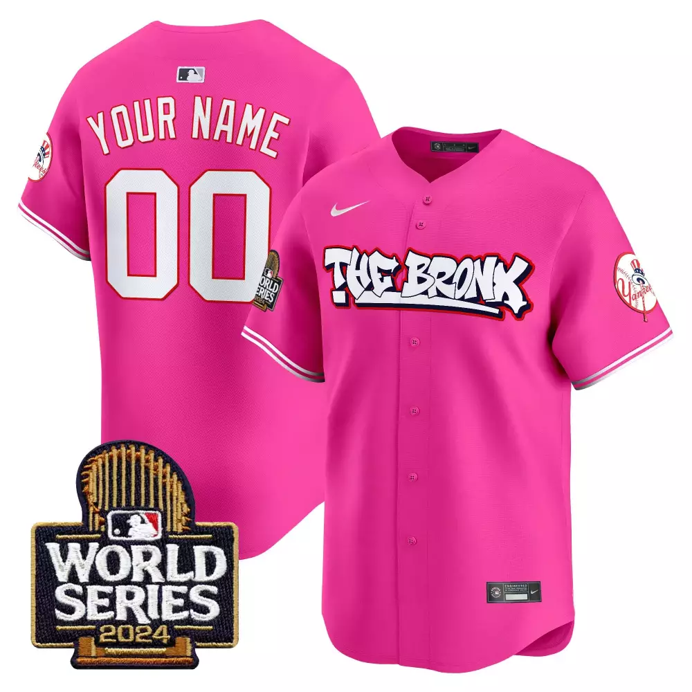 pink youth new york yankees bubblegum pink vapor premier limited custom jersey all stitched