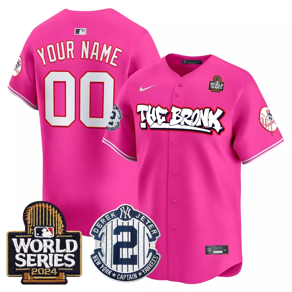 pink youth new york yankees bubblegum pink vapor premier limited custom jersey all stitched