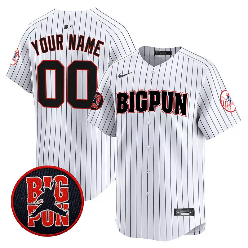 pinstripe men new york yankees big pun vapor premier limited custom jersey all stitched