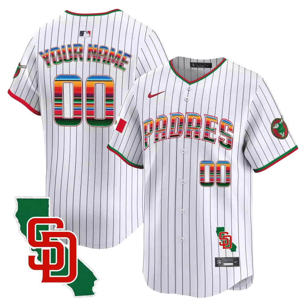 Pinstripe Men's Padres Armed Forces Day Jersey | Stitched Vapor Premier Limited Custom Edition | Fan Gear for Men, Women & Youth