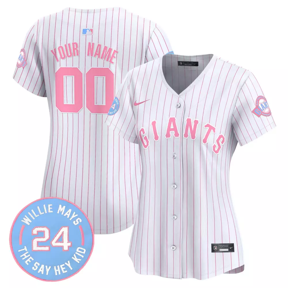 pink youth san francisco giants bubblegum pink vapor premier limited custom jersey all stitched
