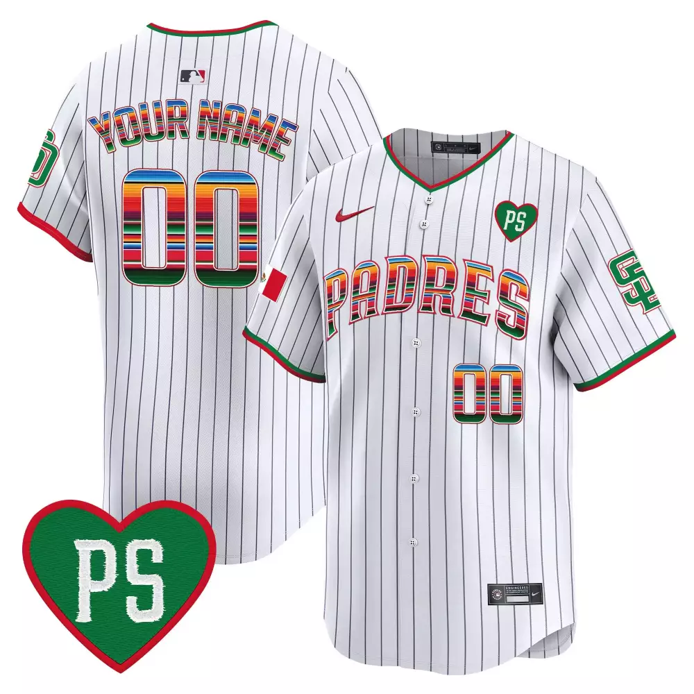 San Diego Padres Pinstripe Youth Armed Forces Day Custom Jersey | Vapor Premier Limited Edition | All Stitched Fan Gear | For Men, Women & Youth