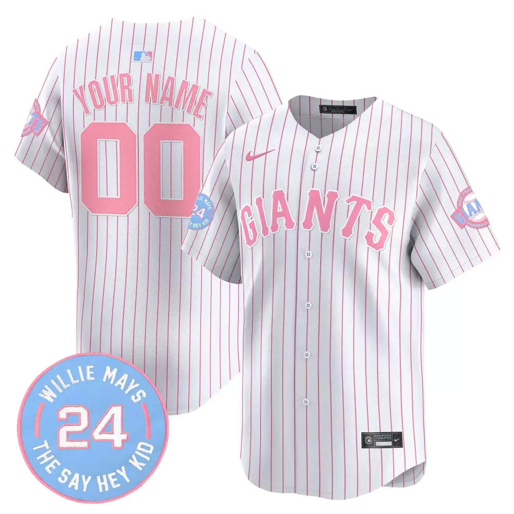 pink youth san francisco giants bubblegum pink vapor premier limited custom jersey all stitched