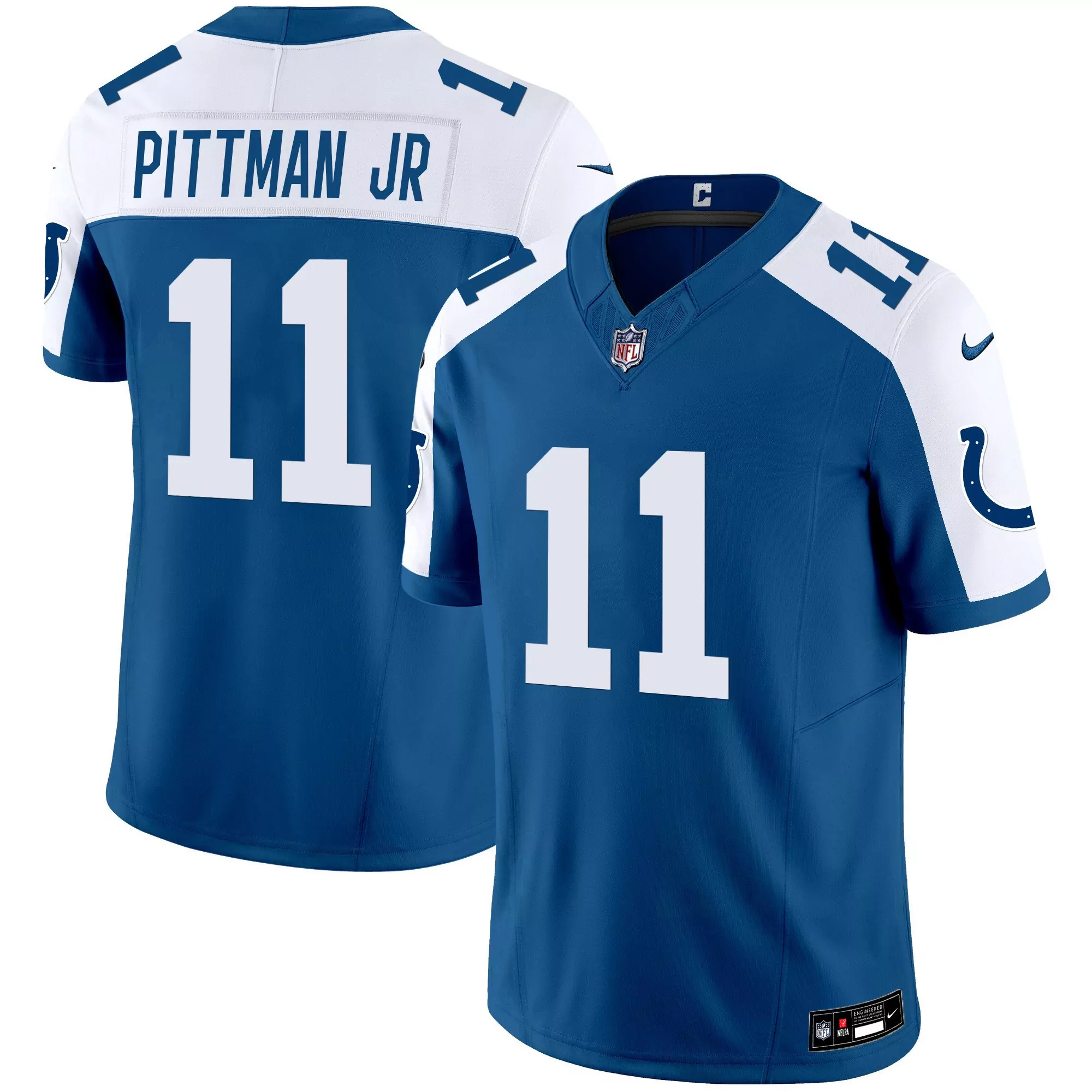 pittman jr royal alternate mens indianapolis colts vapor limited jersey all stitched