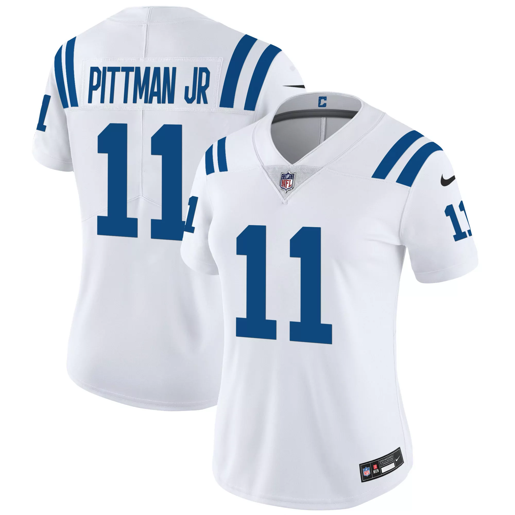 pittman jr white womens indianapolis colts vapor limited jersey all stitched