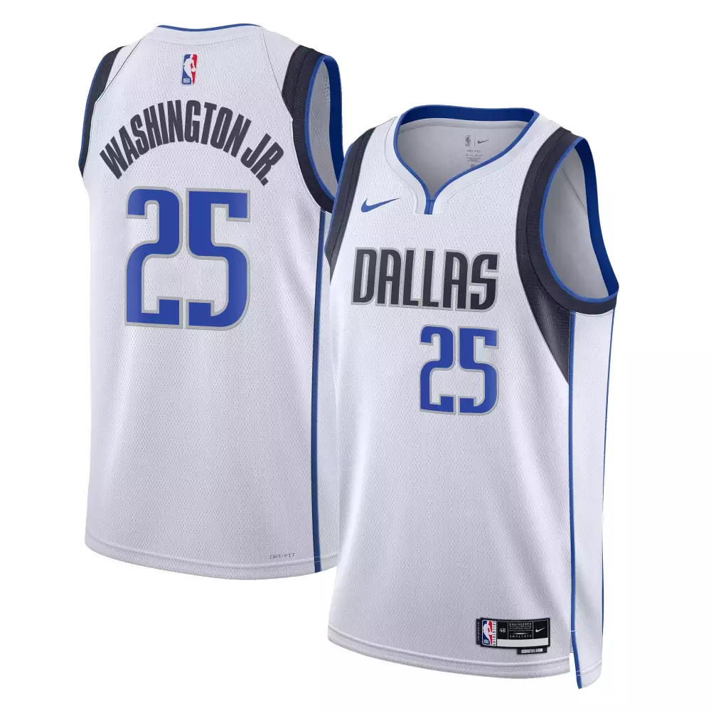 pj washington association mens dallas mavericks swingman jersey all stitched