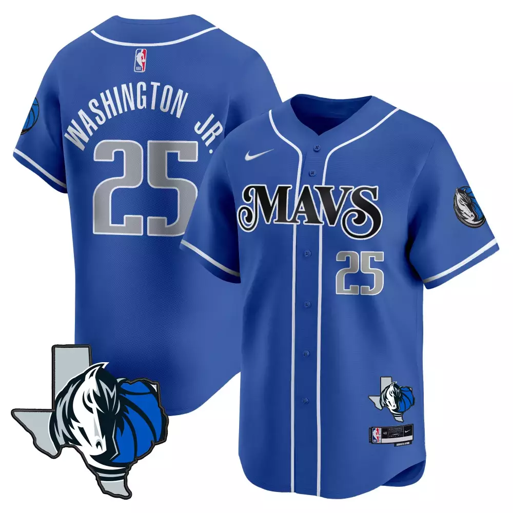 pj washington black mens dallas mavericks mexico vapor baseball jersey all stitched