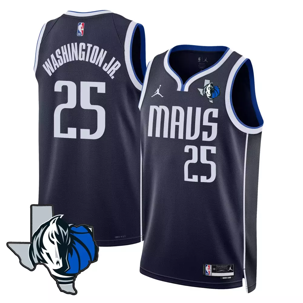 pj washington statement mens dallas mavericks swingman jersey texas patch all stitched