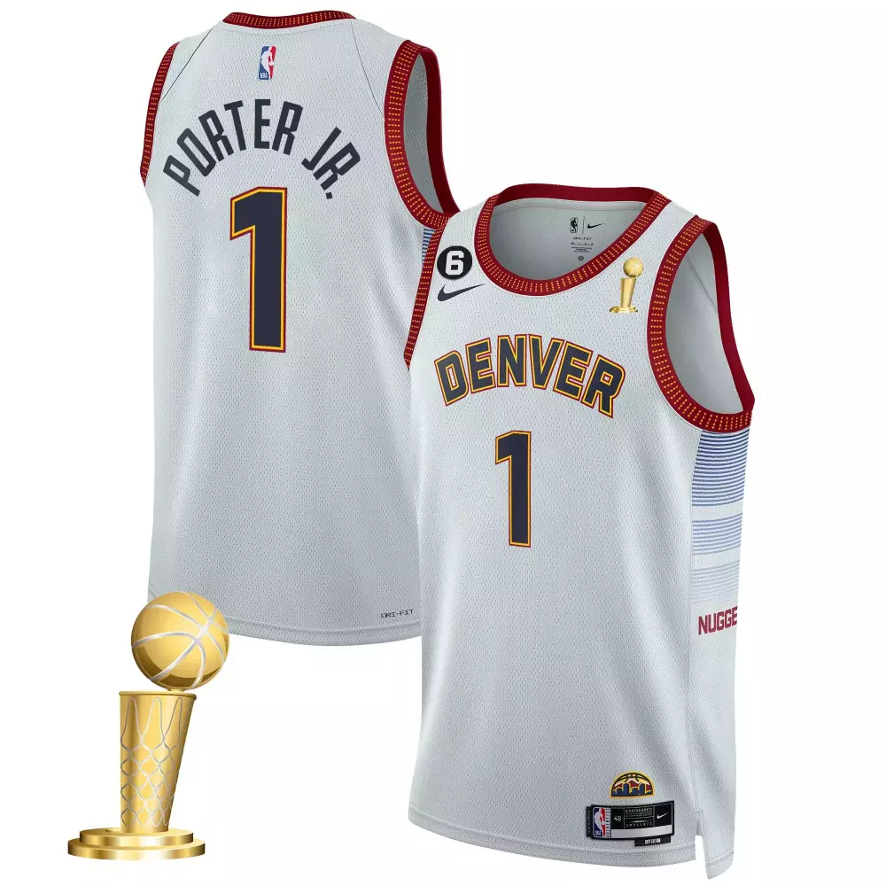 porter jr city youths denver nuggets 2023 champions jersey collection all stitched