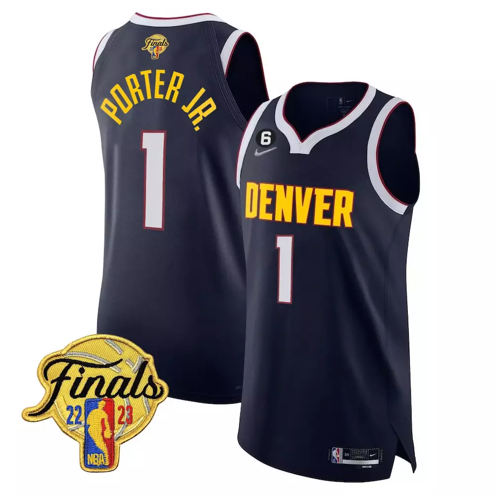 porter jr diamond mens denver nuggets 2023 finals patch champions collection jersey v2 all stitched