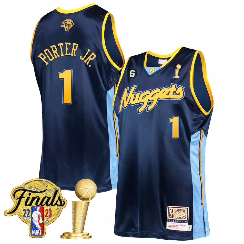porter jr diamond mens denver nuggets 2023 finals patch champions collection jersey v2 all stitched