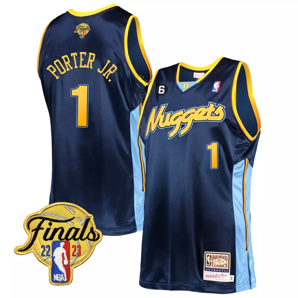 porter jr diamond mens denver nuggets 2023 finals patch champions collection jersey v2 all stitched