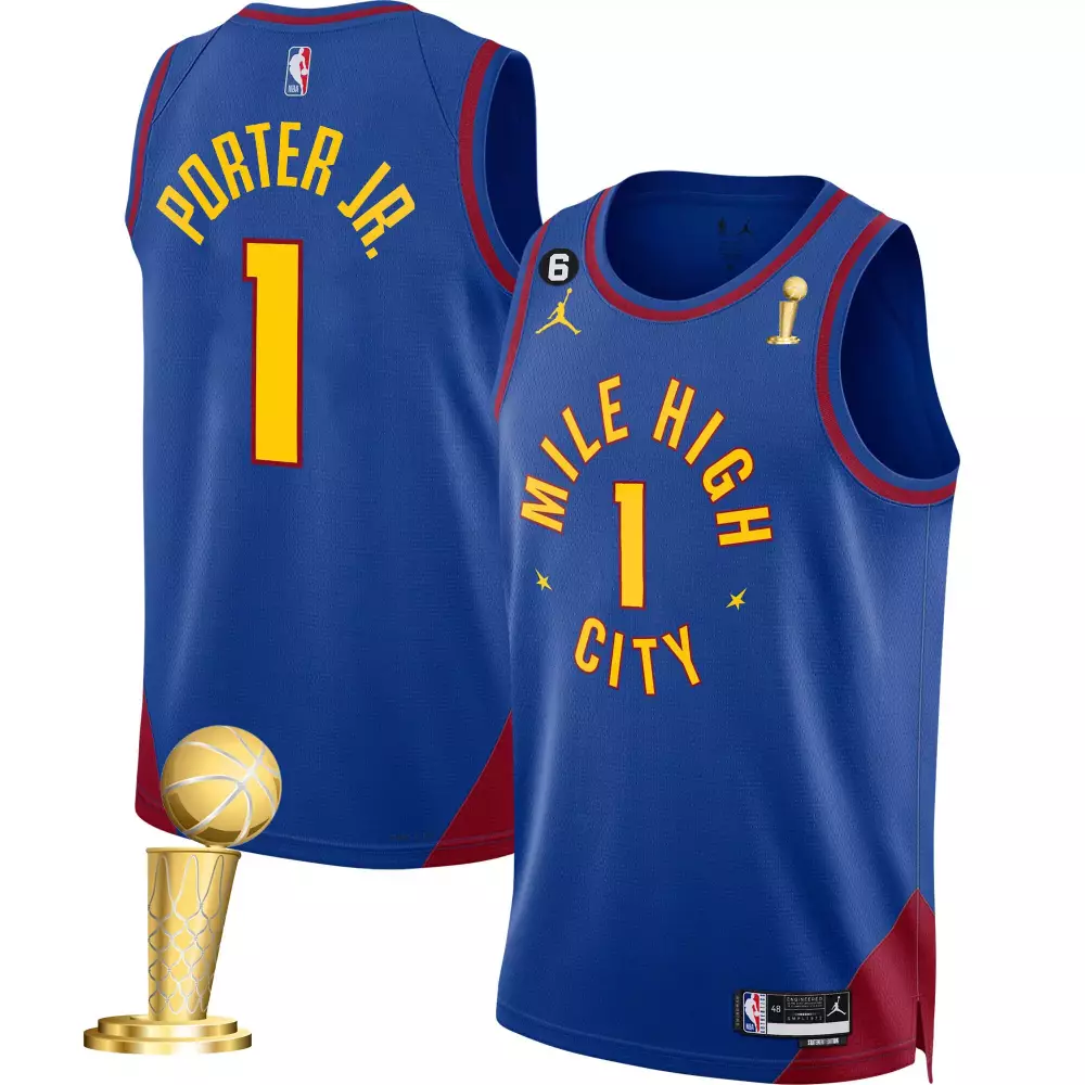 porter jr statement youths denver nuggets 2023 champions jersey collection all stitched
