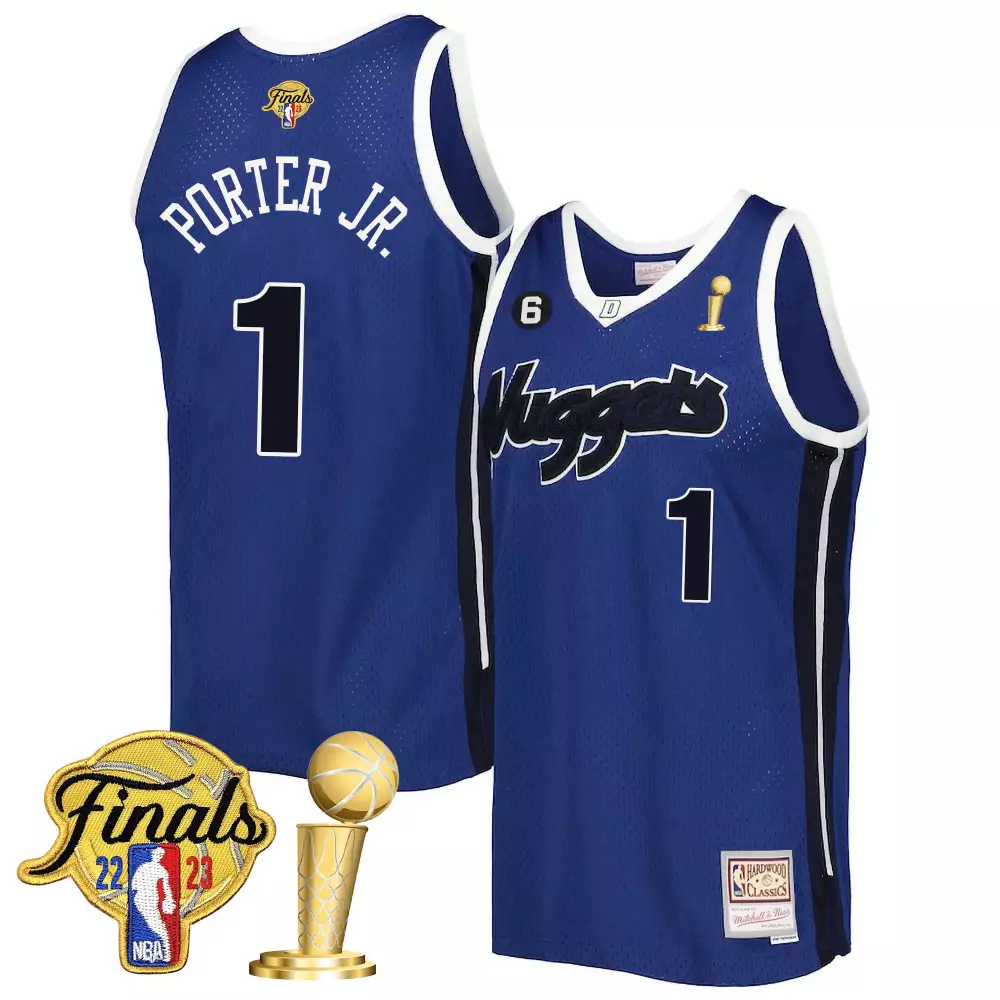 porter jr swingman mens denver nuggets 2023 finals patch champions collection jersey v2 all stitched