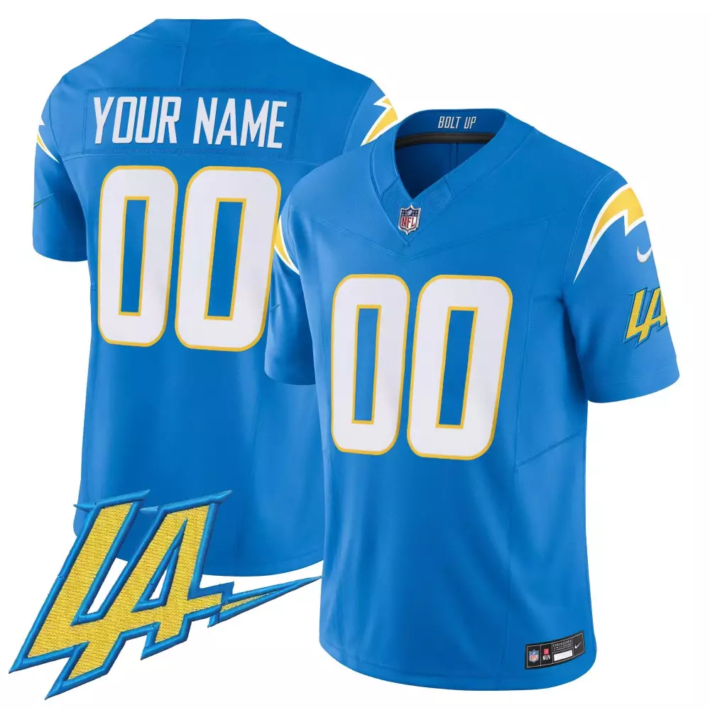 navy women los angeles chargers vapor limited custom jersey v2 all stitched