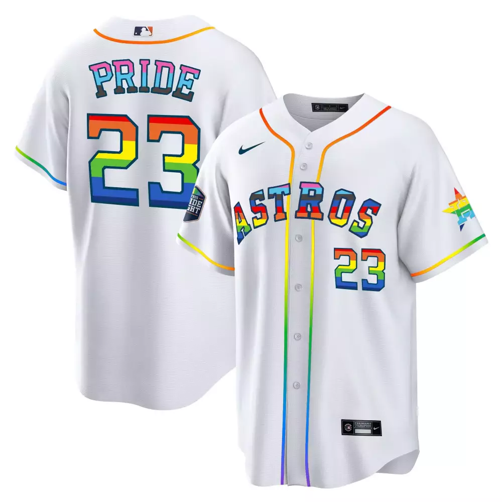 Houston Astros 2023 Pride Jersey | Stitched Cool Base Design | Limited Edition Fan Gear for Men, Women & Youth