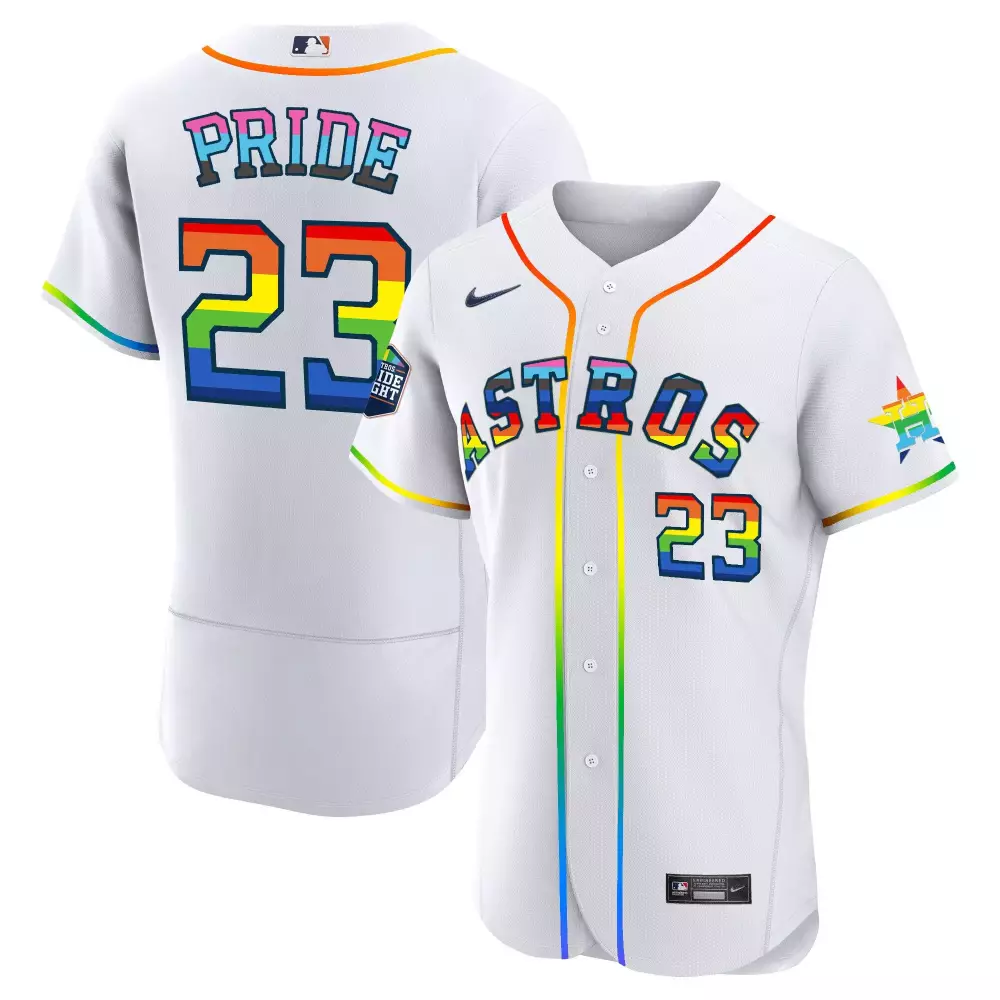 Houston Astros 2023 Pride Jersey | Stitched Cool Base Design | Limited Edition Fan Gear for Men, Women & Youth