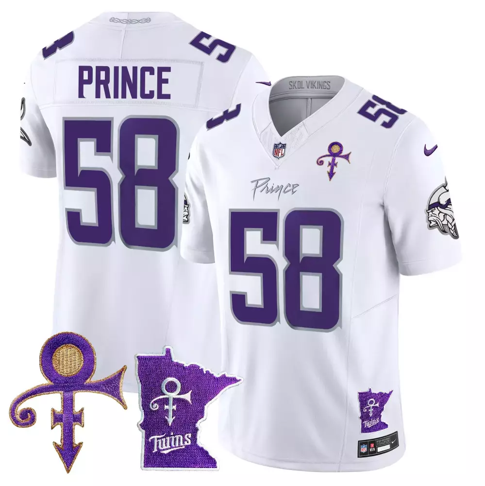 prince 1958 purple alternate mens vikings 2024 prince vapor limited jersey all stitched