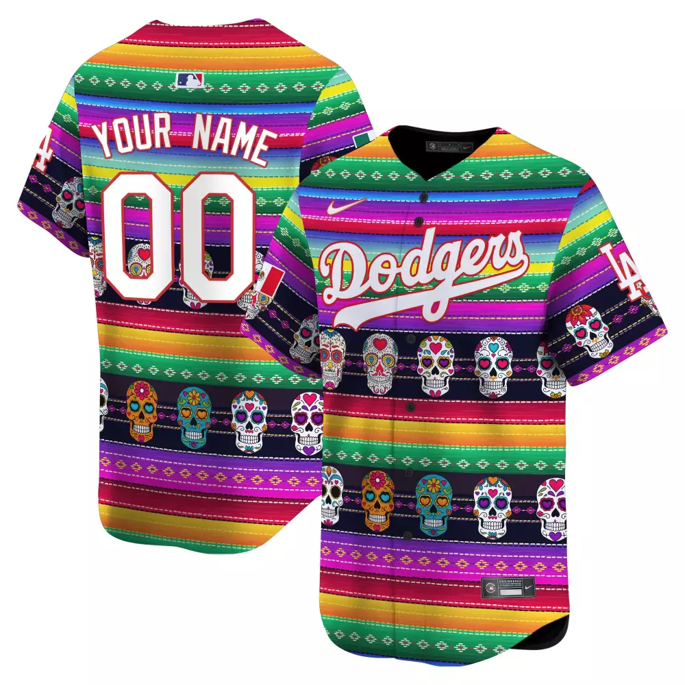 Player Name Not Visible Jersey Number 44 Men's Stitched Vapor Jersey | Dodgers Blue Floral 2025 Limited Edition | Fan Gear | For Men, Women & Youth