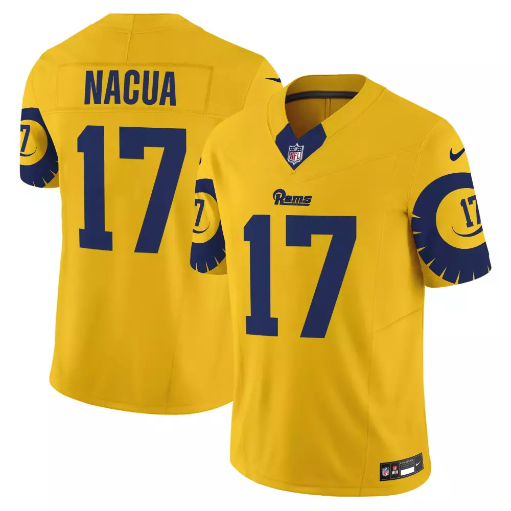 puka nacua bone womens los angeles rams vapor limited jersey v2 all stitched