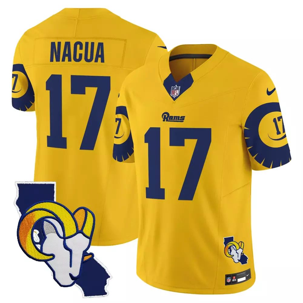 puka nacua bone womens los angeles rams vapor limited jersey v2 all stitched