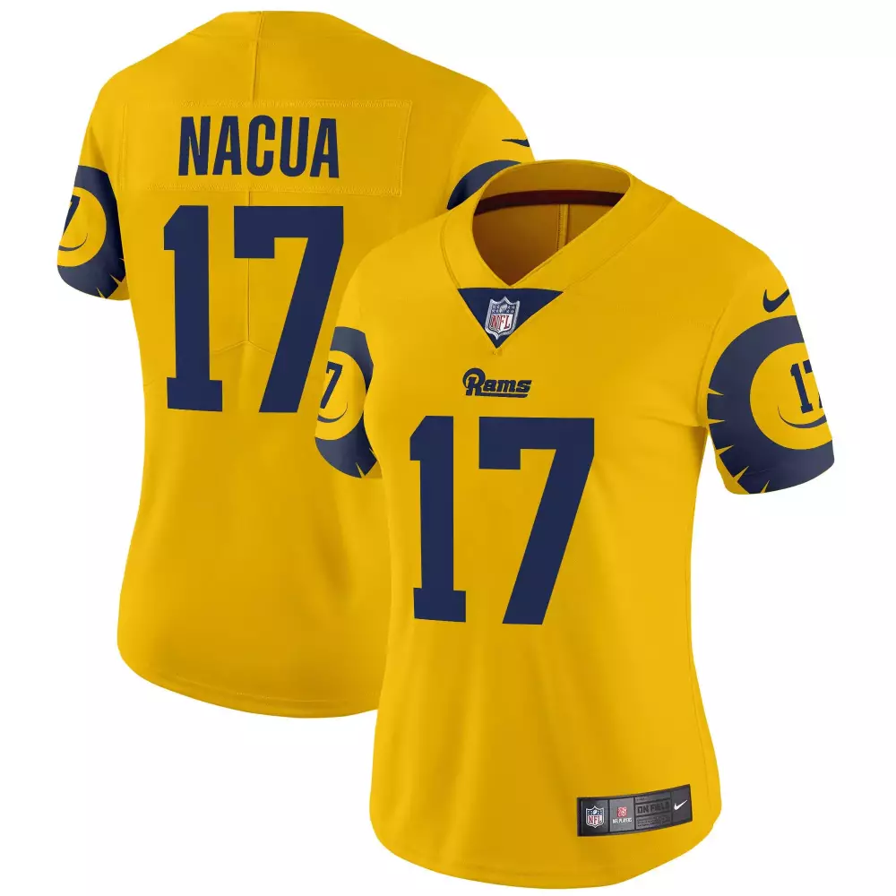 puka nacua bone womens los angeles rams vapor limited jersey v2 all stitched