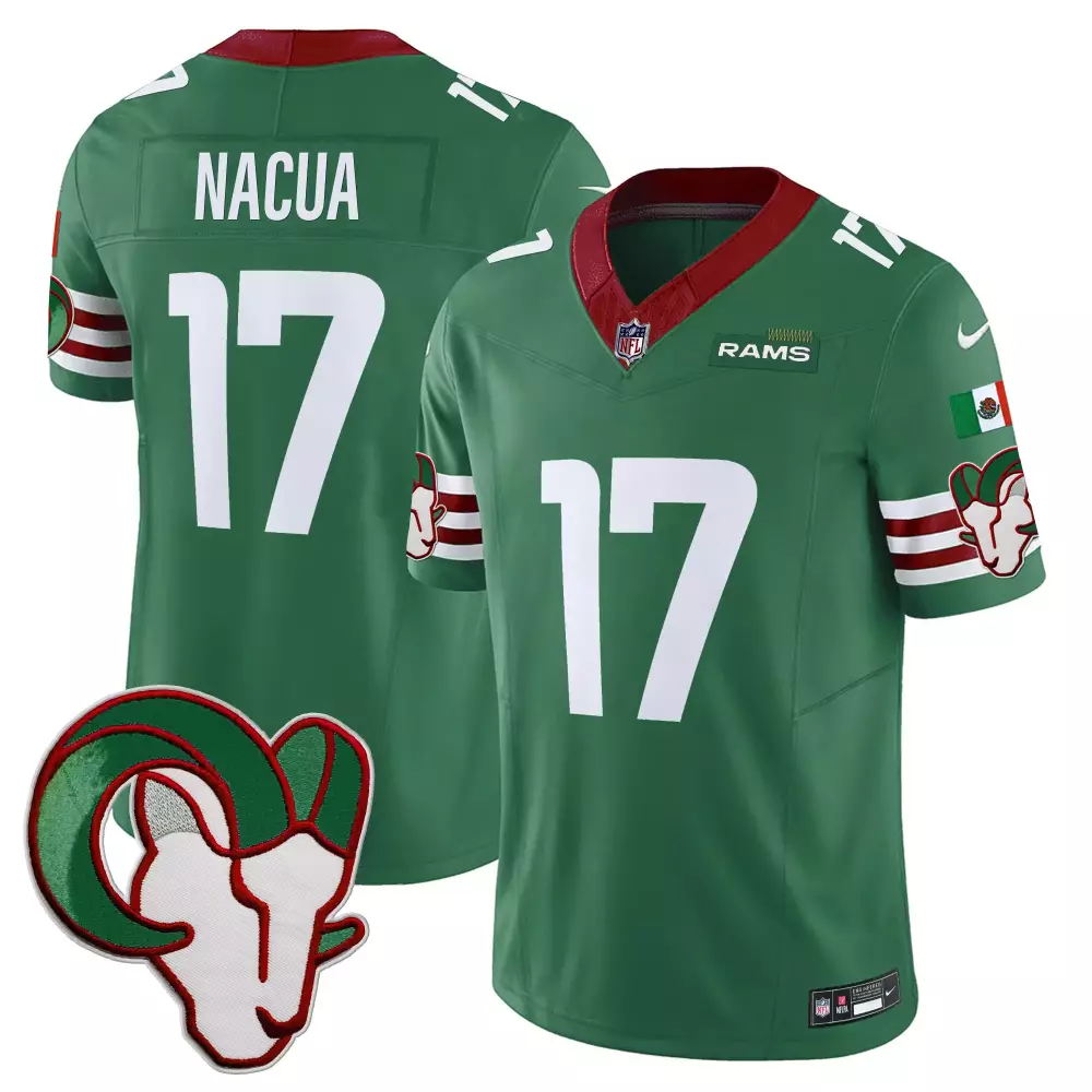 puka nacua gray womens los angeles rams california patch vapor limited jersey all stitched