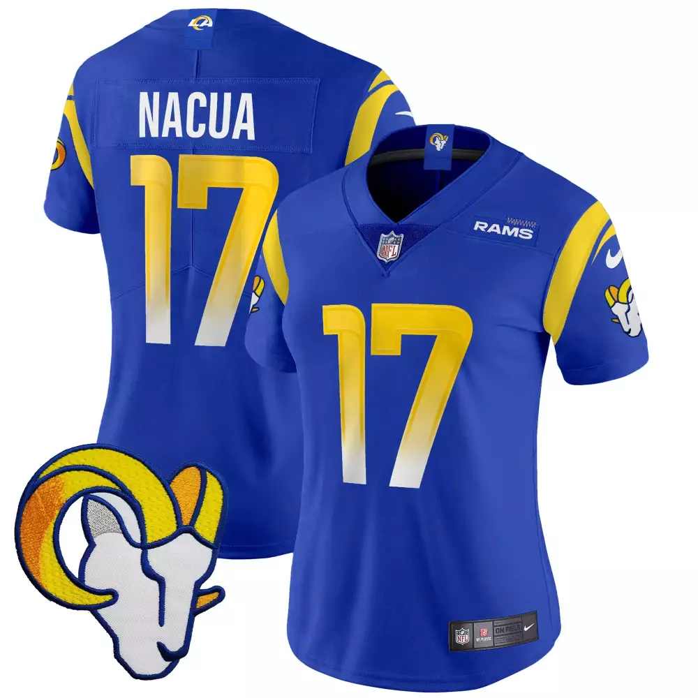 puka nacua royal womens los angeles rams special vapor limited jersey all stitched