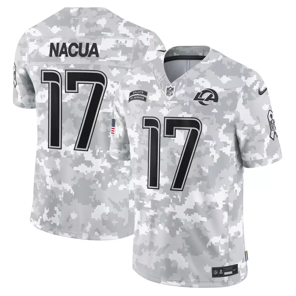 puka nacua white womens los angeles rams special vapor limited jersey all stitched