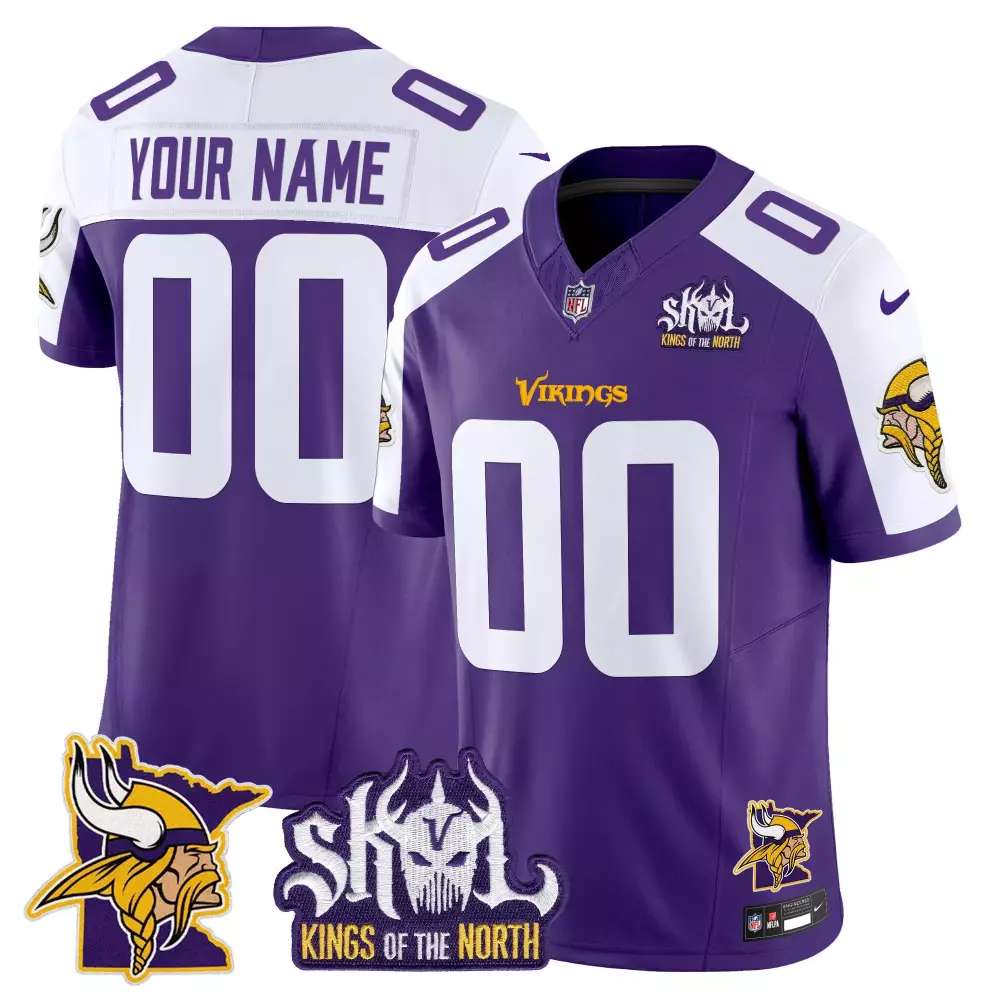 Minnesota Vikings Kings of the North Vapor Limited Purple Alternate Jersey V3 | Stitched Fan Gear | For Youth